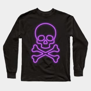 Neon Skull Long Sleeve T-Shirt